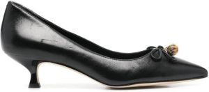 Tory Burch bow-detail pointed-toe 40mm pumps Black