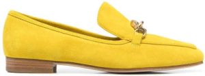 Tory Burch buckled leather loafers Yellow
