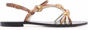 Tory Burch Capri multi-strap sandals Brown