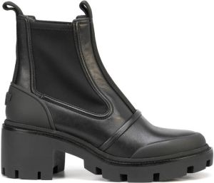 Tory Burch chunky Chelsea leather ankle boots Black