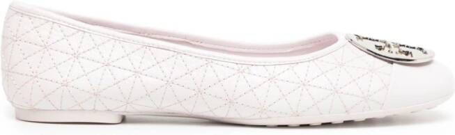 Tory Burch Claire quilted leather ballerinas Purple