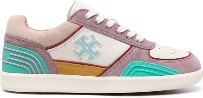 Tory Burch Clover Court colour-block leather sneakers White