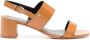 Tory Burch Double T 50mm leather sandals Brown - Thumbnail 1