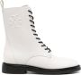 Tory Burch Double T-embossed leather boots White - Thumbnail 1
