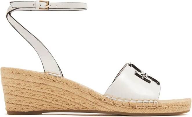 Tory Burch Double T espadrille sandals White