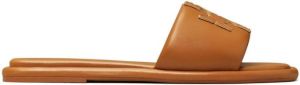 Tory Burch Double T flat sandals Brown