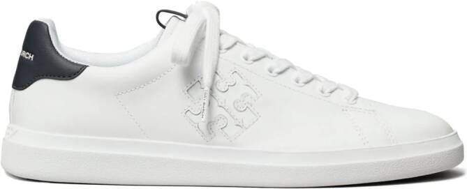 Tory Burch Double T Howell leather sneakers White