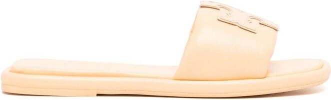 Tory Burch Double T Sport slide sandals Orange