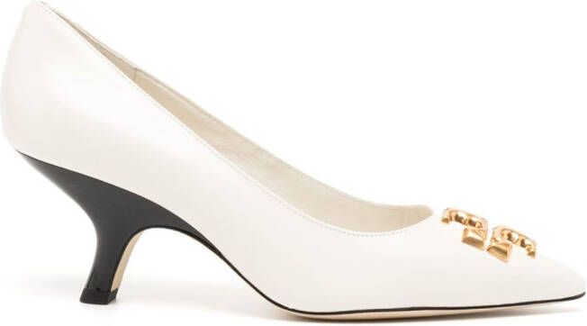 Tory Burch Eleanor 50mm leather pumps White