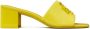 Tory Burch Eleanor 55mm logo-plaque mules Yellow - Thumbnail 1