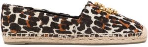 Tory Burch Eleanor leaped-print espadrilles Brown