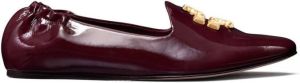 Tory Burch Eleanor leather loafers Purple