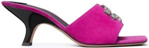 Tory Burch Eleanor Pave 65mm mule sandal Pink