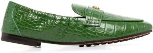 Tory Burch embossed Ballet 20mm loafers Green