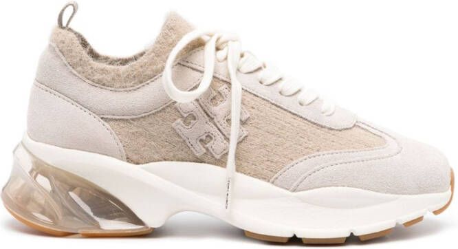 Tory Burch Good Luck knitted sneakers Neutrals
