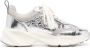 Tory Burch Good Luck metallic-effect sneakers Silver - Thumbnail 1