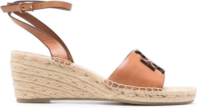 Tory Burch Ines 65mm leather espadrilles Brown