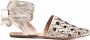 Tory Burch Basketweave wrap sandals Gold - Thumbnail 1