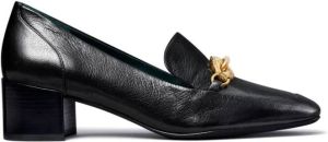 Tory Burch Jessa horse-motif leather loafers Black