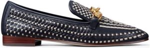 Tory Burch Jessa woven leather loafers Black