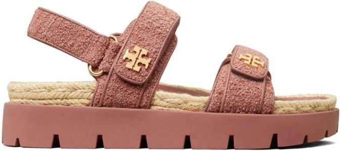 Tory Burch Kira logo-appliqué chunky sandals Pink