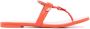 Tory Burch logo-patch detail slides Orange - Thumbnail 1