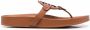 Tory Burch logo-patch sandals Brown - Thumbnail 1