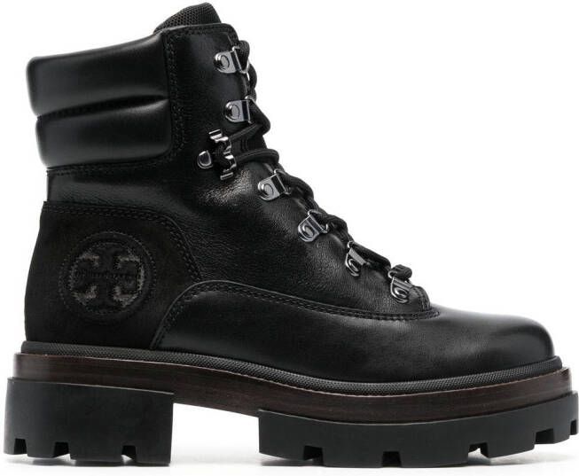 Tory Burch Lug Miller leather boots Black
