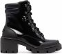 Tory Burch Lug-sole leather ankle boots Black - Thumbnail 1
