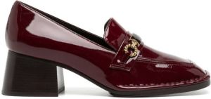 Tory Burch mid heel perrine loafers Red