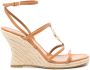 Tory Burch Miller 85mm leather espadrilles Brown - Thumbnail 1