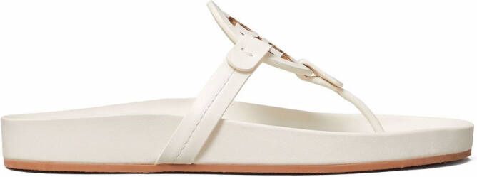 Tory Burch Miller Cloud leather sandals White
