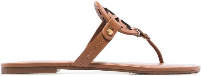 Tory Burch Miller leather sandals Brown