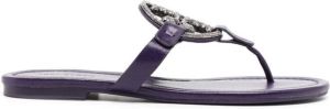 Tory Burch Miller logo-plaque sandals Purple