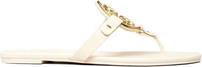 Tory Burch Miller soft leather sandals White
