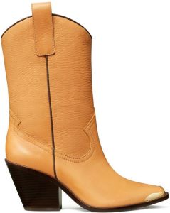 Tory Burch nappa-leather western boots Neutrals