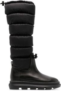 Tory Burch padded leather boots Black