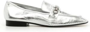 Tory Burch perrine silver loafer