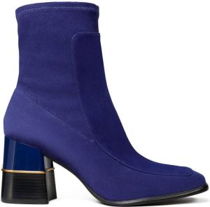 Tory Burch side-zip 80mm ankle boots Purple