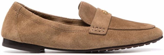 Tory Burch slip-on leather loafers Brown