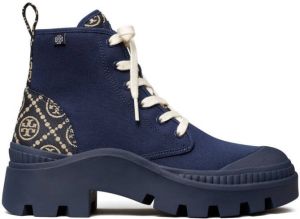 Tory Burch T-monogram sneaker boots Blue