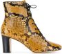 Tory Burch Vienna 70mm lace-up booties Gold - Thumbnail 1