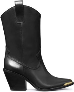 Tory Burch Western 75mm mid boot Black