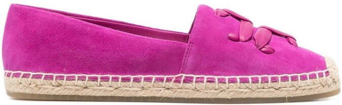 Tory Burch Woven Double T espadrille Pink