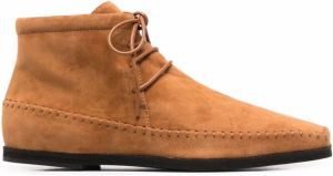 TOTEME high-top lace-up shoes Brown