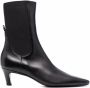 TOTEME The Mid Heel leather boots Black - Thumbnail 1