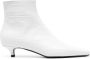 TOTEME crocodile-embossed leather boots White - Thumbnail 1