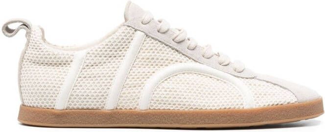 TOTEME panelled mesh sneakers Neutrals