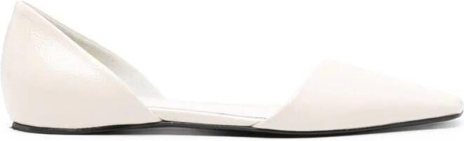 TOTEME The Asymmetric d'Orsay ballerina shoes Neutrals