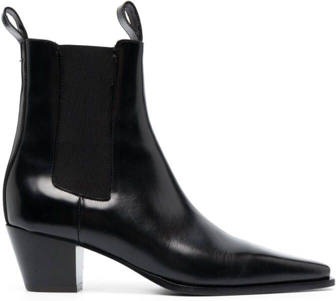 TOTEME The City 50mm ankle boots Black